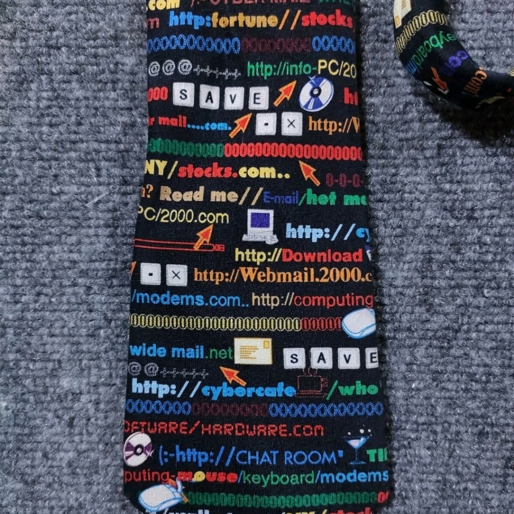 Puritan All Silk Elements/Computer Multicolor Pat… - image 7